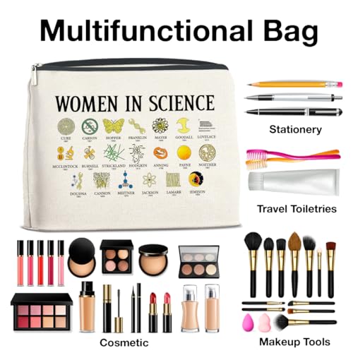 Makeup Bag Gifts for Science Teachers Science Lovers Woman in Science Cosmetic Bag Zipper Makeup Pouch4