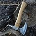 Hickory Axe Handle Replacement, 13in+11in Hatchet Handle Replacement for Camping Gardening Axe