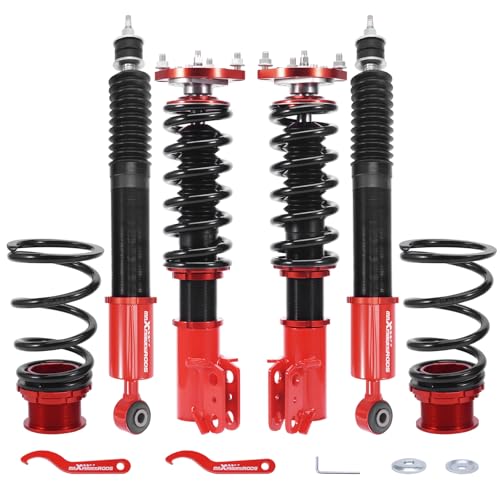 maXpeedingrods Coilovers for Ford Mustang 1994-2004, 24 Levels Damper Adjustable Coilovers...