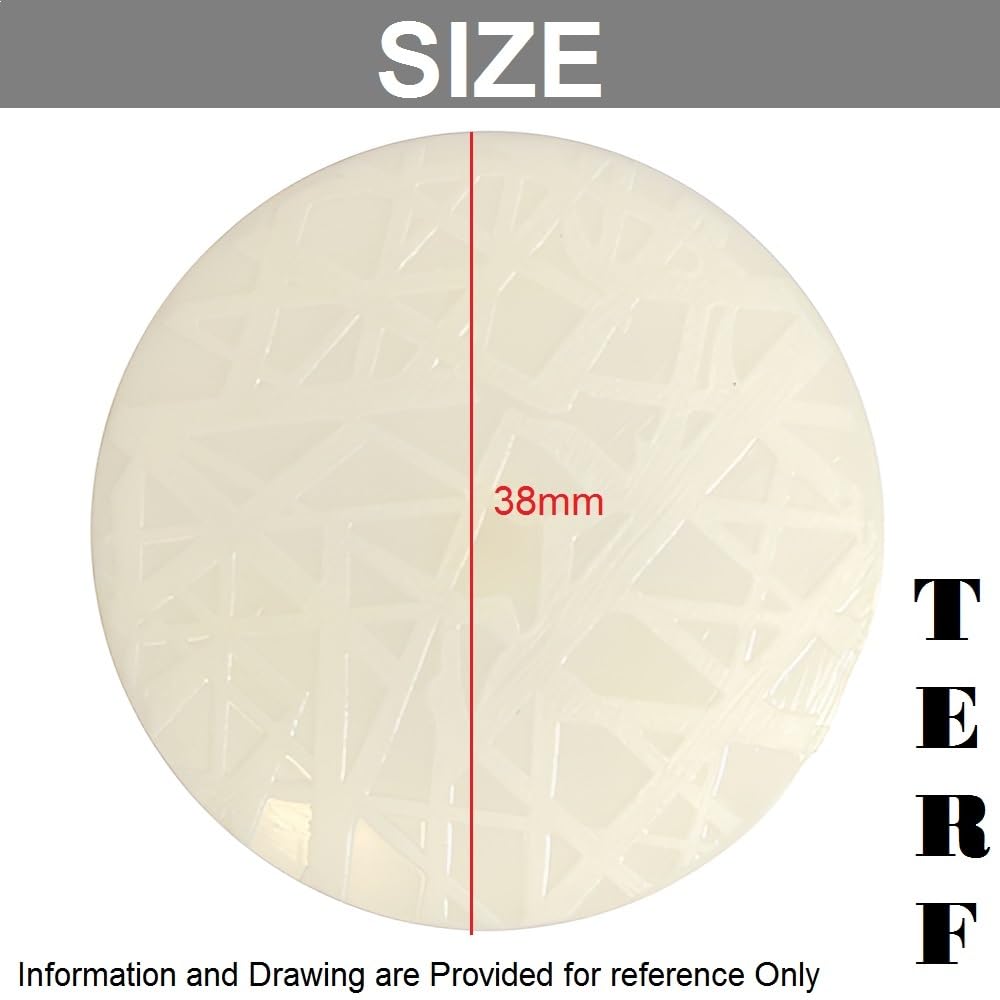 TERF® 38mm Plastic Cover Cap 38mm (1.5'') Plastic Insulation Disc Cover Cap for Metal Insulation Fixing - Pack of 100 - Image 3