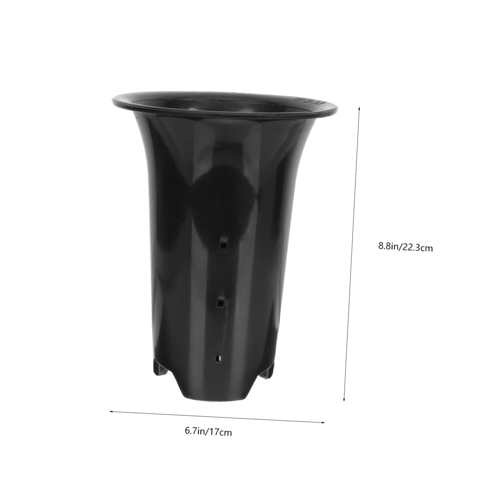 Toddmomy Lot de 10 Pots pour Plantes Orchidées en Plastique Respirants 15 Cm Hauteurs Trous de Drainage pour Jardin Balcon Contrôle des Racines Solide et Stable