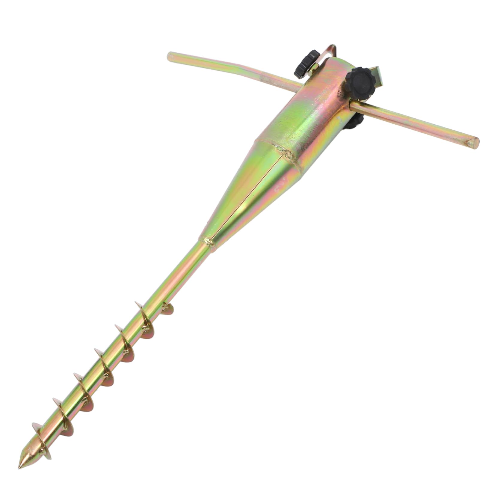 Abaodam Ancre à Sable pour Parasol de Plage en Acier Jaune, Fixation Fiable