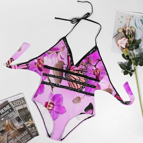Bikini set une pièce fleurs masquant les imperfections