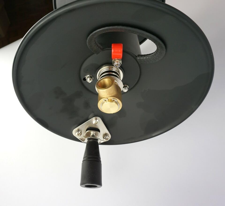Schlauchtrommel | für Kärcher HD HDS Kränzle Hochdruckreiniger | bis 280 bar | bis zu 50m Länge (siehe Artikelbeschreibung) | M22x1,5 AG x M22x1,5 AG | Hochdruckschlauch Schlauchaufroller