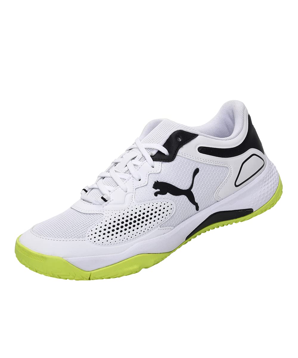 Puma Mens Solarcourt RCT White Black-Yellow Alert Indoor Court Shoe-11 Kids UK (10694802) (B0967WBRY7) Amazon Price History, Amazon Price Tracker