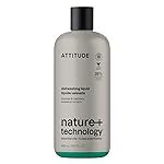 ATTITUDE Dish Soap, Infused with Essential Oils, Plant-Based Ingredients, EWG Verified, Great for Clean and Sparkling Dishes, Vegan Dishwashing Liquid, Lavender & Rosemary, 16.5 Fl Oz