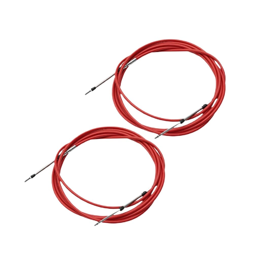 Caja de Control Remoto de Cambio y Acelerador Marino 2 Pulgadas Rojo Pack de 2