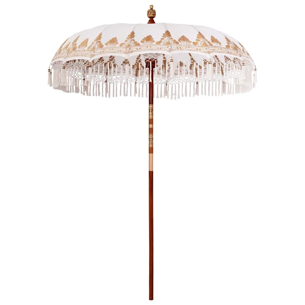 Genérico Parasol Balinés Crema 185 x 185 x 260 cm Algodón,Jardín,Artículos de Exterior,Sombrillas-42006452