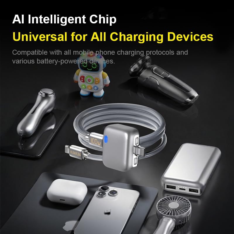 Smart Auto‑Disconnect Charging & Power Safety Adapter – Protect Phones, Tablets, Laptops, Power Banks & Small Appliances from Overcharge & Overheat, No Power Required,Smart Auto Stop Charging Adapter