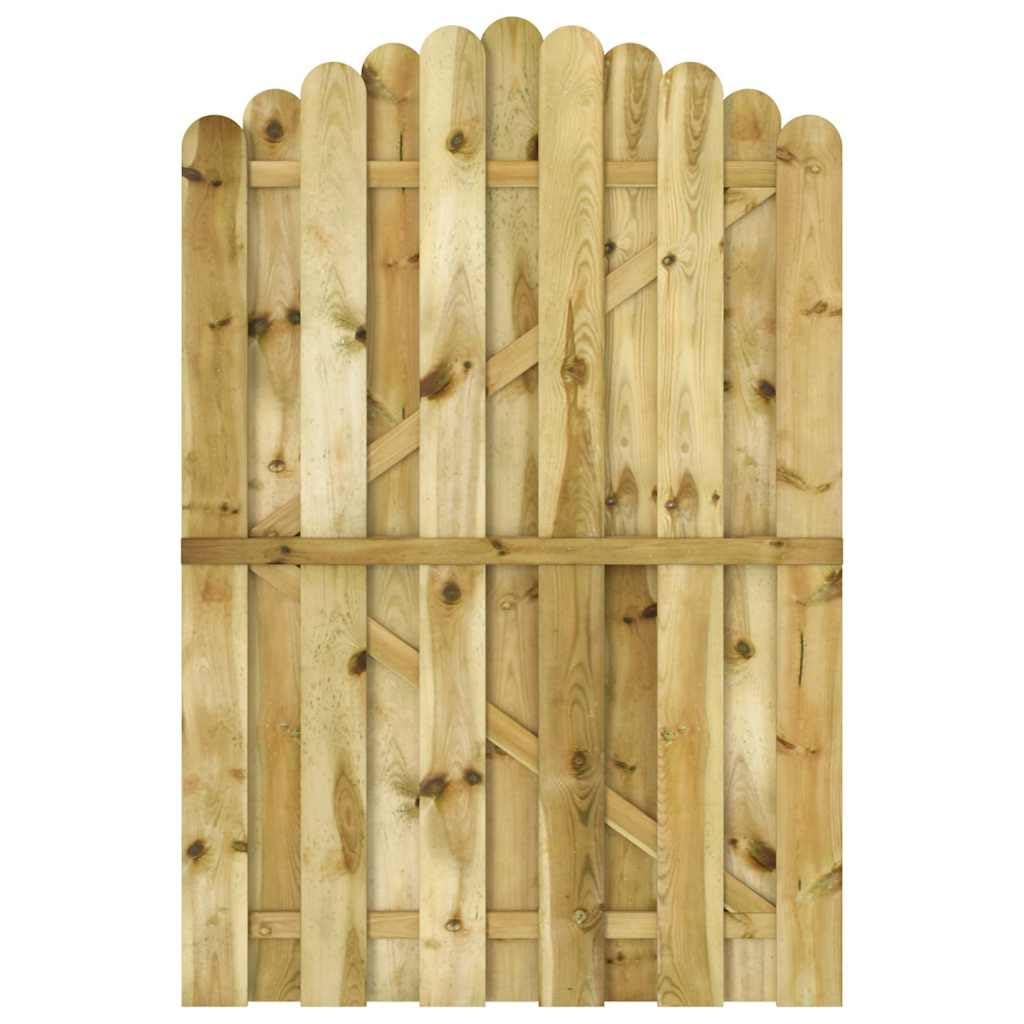 Gartentor Kiefernholz Bogenform 100x150 cm