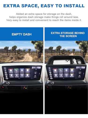 Image of CDEFG Dashboard Storage Tray for 2026 Honda Pilot 12.3 inch Screen | for 2026 Honda Pilot (Sport /EX-L /TrailSport /Touring /Elite /Black Edition) Accessories Behind-Screen Dash Organizer Storage Box