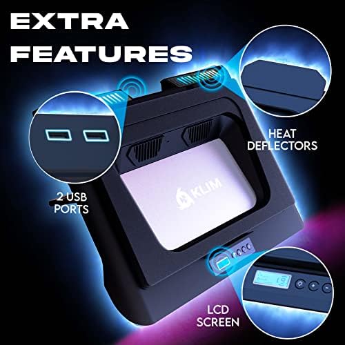 Image of KLIM Everest Laptop Cooling Pad | New | Powerful Turbo-Fan 4300 RPM Laptop Cooler | Sealed Foam for Maximum Performance | Avoid Overheating and Protect Your Gaming Laptop | 14-17.3 in