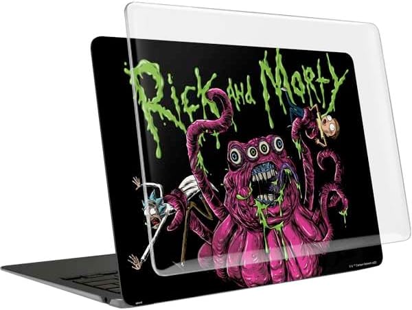Skinit Laptop Case Plus Skin Compatible with MacBook Air 15in (2023) - Officially Licensed Adult Swim Rick and Morty Tentacle Attack Design