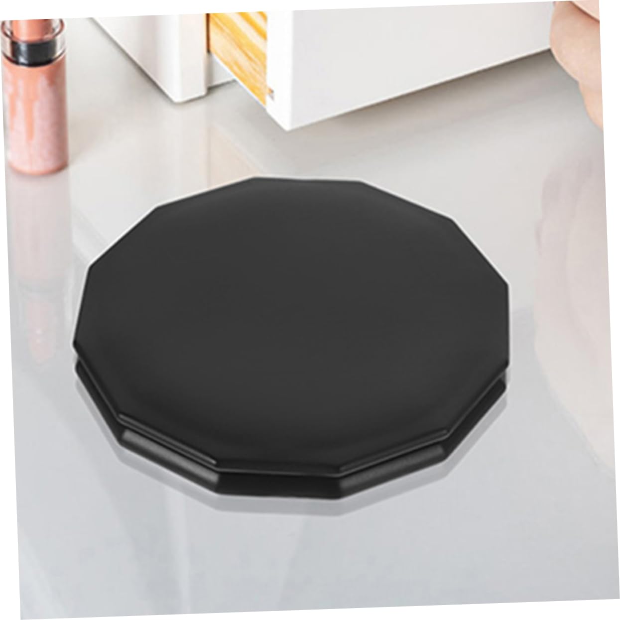 2stücke Kosmetikspiegel Faltbarer Mini-Spiegel Reisespiegel Tragbarer Make-up-Spiegel Kompakter Vergrößerungsspiegel Mit Schützender Klappabdeckung Hochauflösende Oberfläche