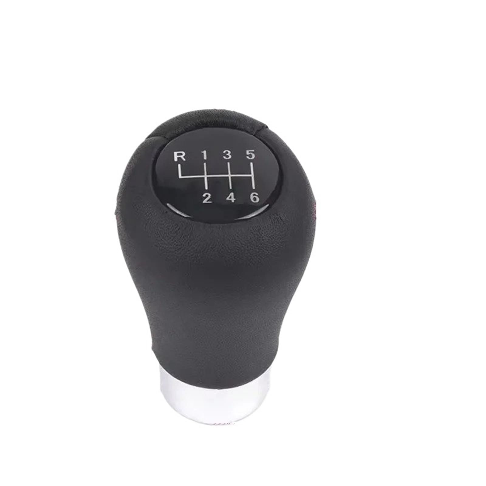 DWTNMEX Gear Shift Knob for BMW E46 E34 E36 Etc Car Shifter Lever Head 5/6 Speed Manual Gear Shift Knob Leather Perforated(SQ-031-6speed)