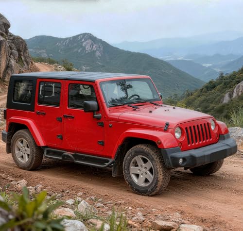 Image of COMNOVA Two Stairs Running Boards for 2018-2026 Jeep Wrangler JL 4 Doors