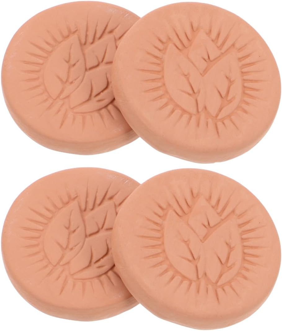 SOIMISS Cigar Humidification Sheets 4pcs Clay Humidifier Discs 3.7cm Diameter Dual Moisture Control for Cigars and Cigarettes Tobacco Humidor Accessories
