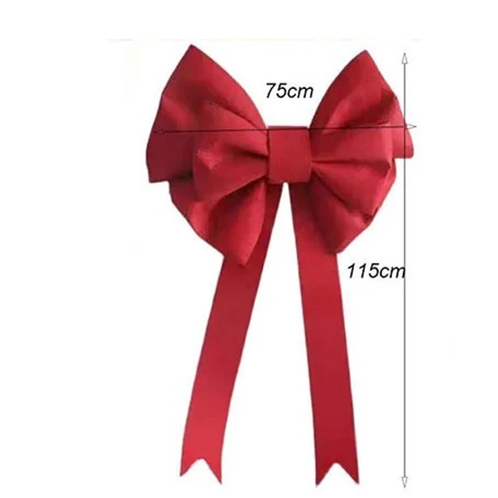 Große Schleifen Schaumpapier Schleife Zubehör Material Paket Party Hochzeit Bogen Dekor Home Hintergrund Wandbehang Dekoration(Red,75 x 115cm)