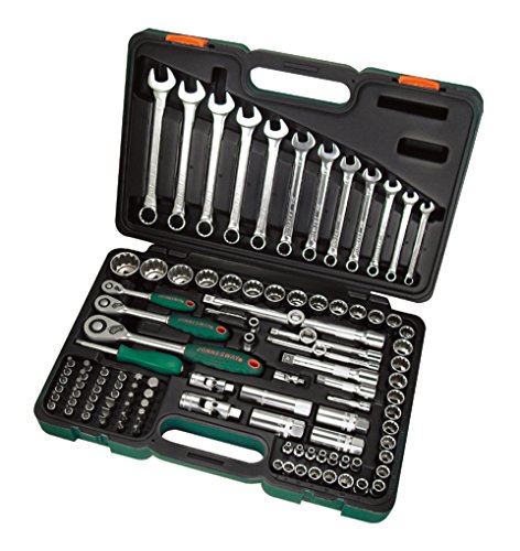 Jonnesway 111 Pcs. 1/4", 3/8" & 1/2" Dr. Super Tech Socket Set