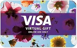 Visa Virtual $200 eGift Card (plus $6.95 Purchase Fee) - For Online Use Only