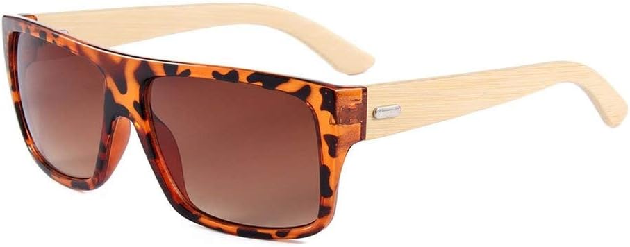Wooden Mens and Womens Sunglasses with Matte Black Front and Polarised Lenses