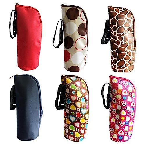 KOMBIUDA Insulated Baby Bottle Sleeve Milk Bottle Warmer Bag Long-life Insulation Easy to Clean Stroller Compatible (bright)