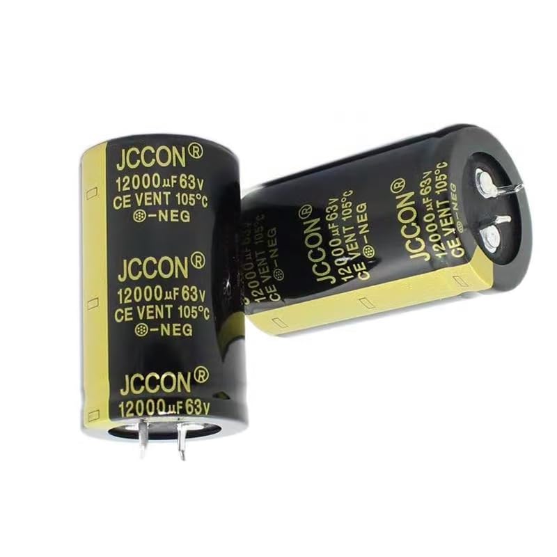 2pieces 63V 12000UF Quick Plug Electrolytic Capacitor, 30X50mm Aluminum Electrolytic Capacitor for Welder, LED Driver Power Supply, Charging Pile, etc.