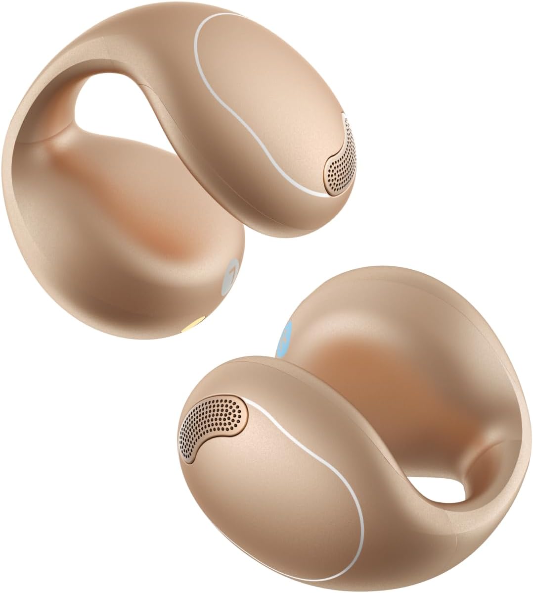 soundcore C40i by Anker, Open-Ear Earbuds, Clip-On Headphones, Flexible Joint Design, Button Controls, Lightweight Comfort, Stable Fit with Attachable Ear Grips, Expansive Drivers for Clear Sound