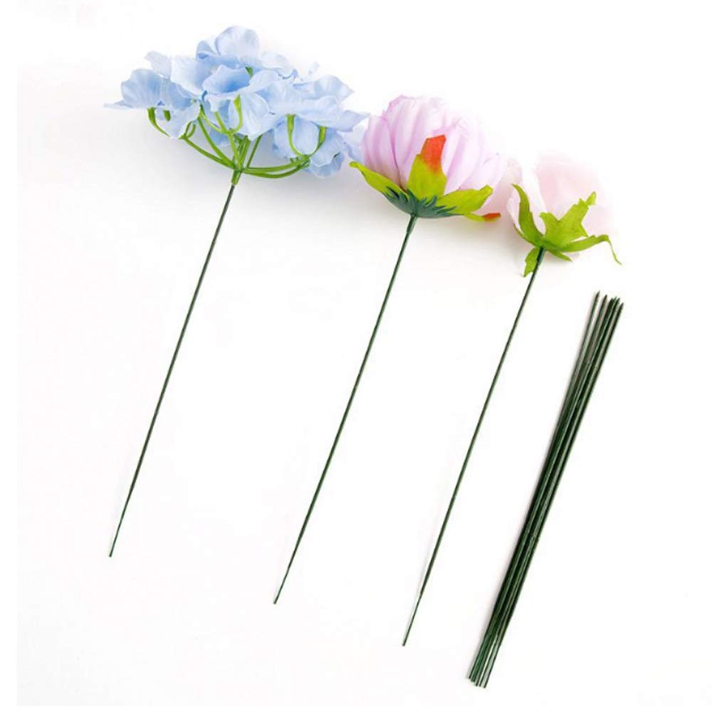 Blumenstiele Blumendraht 2 Gauge Braun – 60 Stück, 40,6 Cm, Für Kränze, Papierblumen, DIY