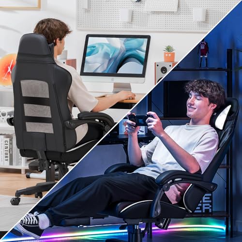 GTPLAYER ゲーミングチェア ハイバック PUレザー コンピューター チェア オフィスチェア オットマン付き 肉厚のクッション 人間工学 高さ調節可能 連動式アームレスト ダイヤモンドキルティング GTP100 の商品画像 3