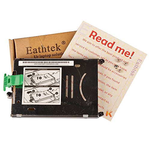 Eathtek Replacement Hard Drive HDD Caddy Bracket with Screws for HP ZBOOK 15 ZBOOK15 ZBOOK 17 ZBOOK17 Series AM0TJ000700