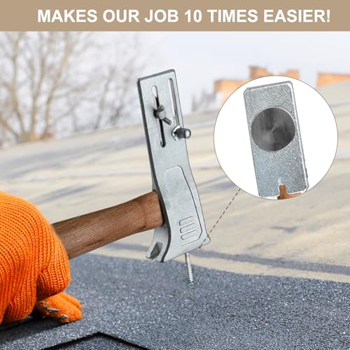 Holdly Magnet Roofing Hatchet,17Oz Magnetic Faced Roofing Hatchet For Quick Installation Of Roofing Nails And Felt Caps thumb #5