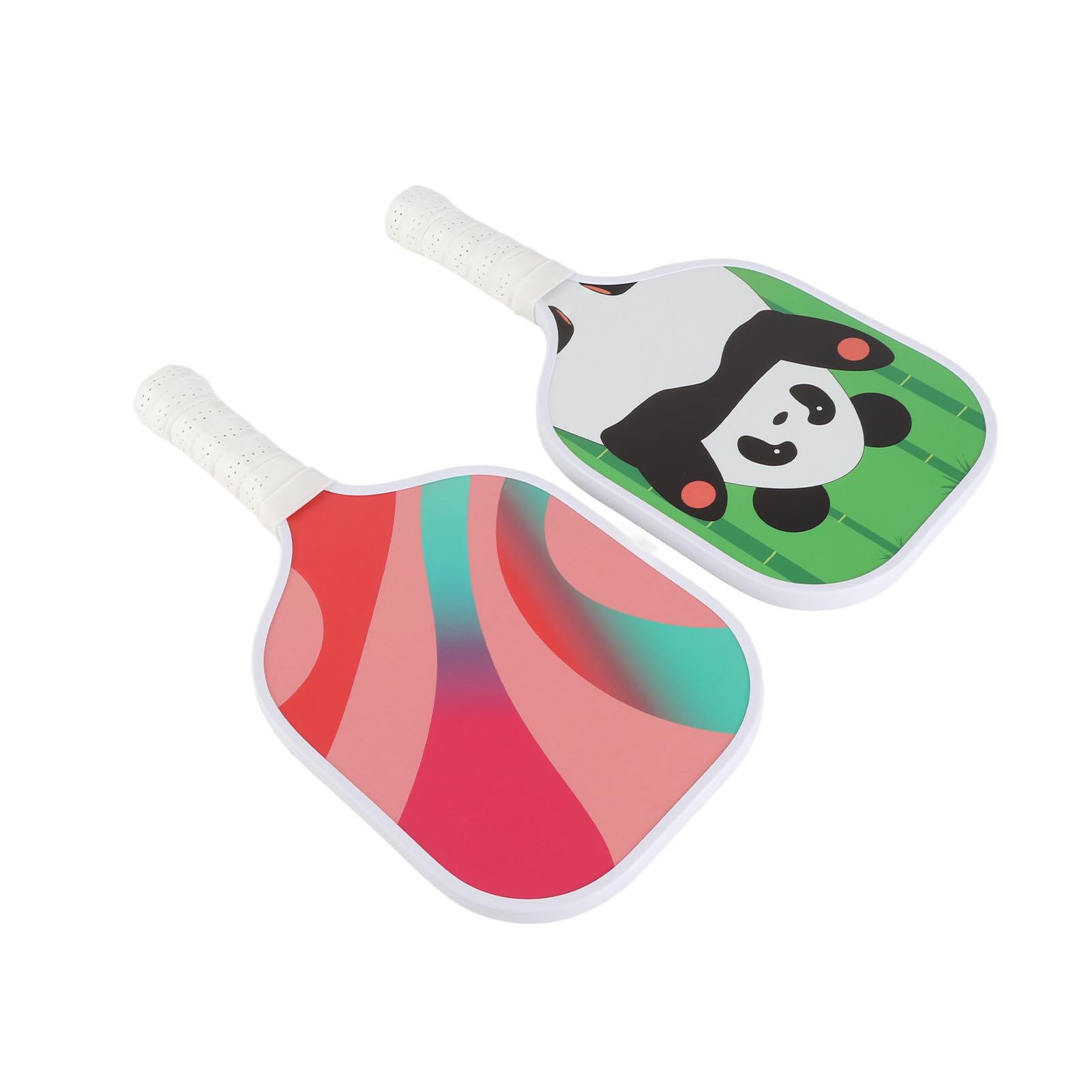 Racchette da pickleball leggere in fibra di vetro con telaio in PVC per un controllo eccellente, 2 racchette da pickleball per
