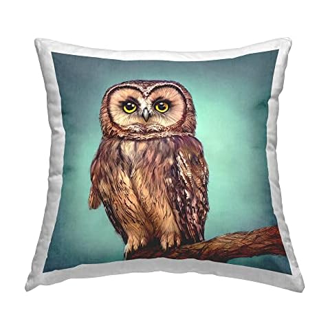 Stupell Industries Baby Owl Throw Pillow Cover