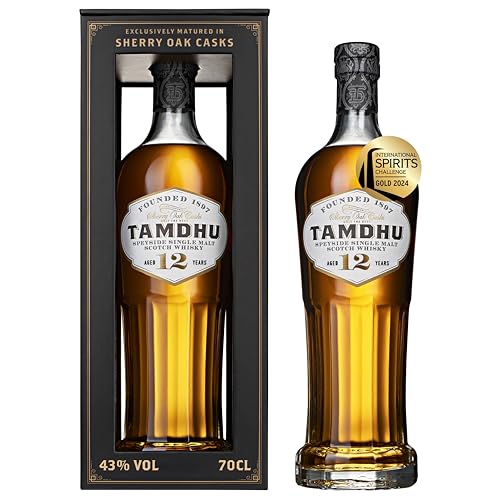 Tamdhu 12 Years Old Speyside Single Malt Scotch Whisky (1 x 700 ml) – Hochwertiger Single Malt...