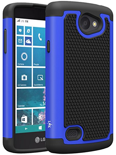 LG Lancet Case, LK LG Lancet Case [Drop Protection] [Shock-Absorption] Hybrid Dual Layer Armor Defender Protective Case Cover for LG Lancet (Blue)