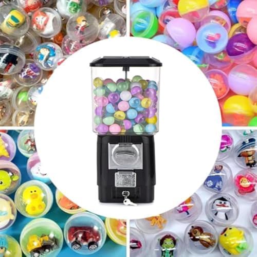 Máquina expendedora de caramelos negra con 100 fichas y 200 bolas vacías 7