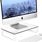 Clear Computer Monitor Stand Riser Multi Media Desktop Stand...