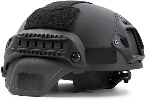 Miniatura 4 de Casco Airsoft Mich 2000 táctico con protección para los oídos, montaje NVG frontal y riel lateral