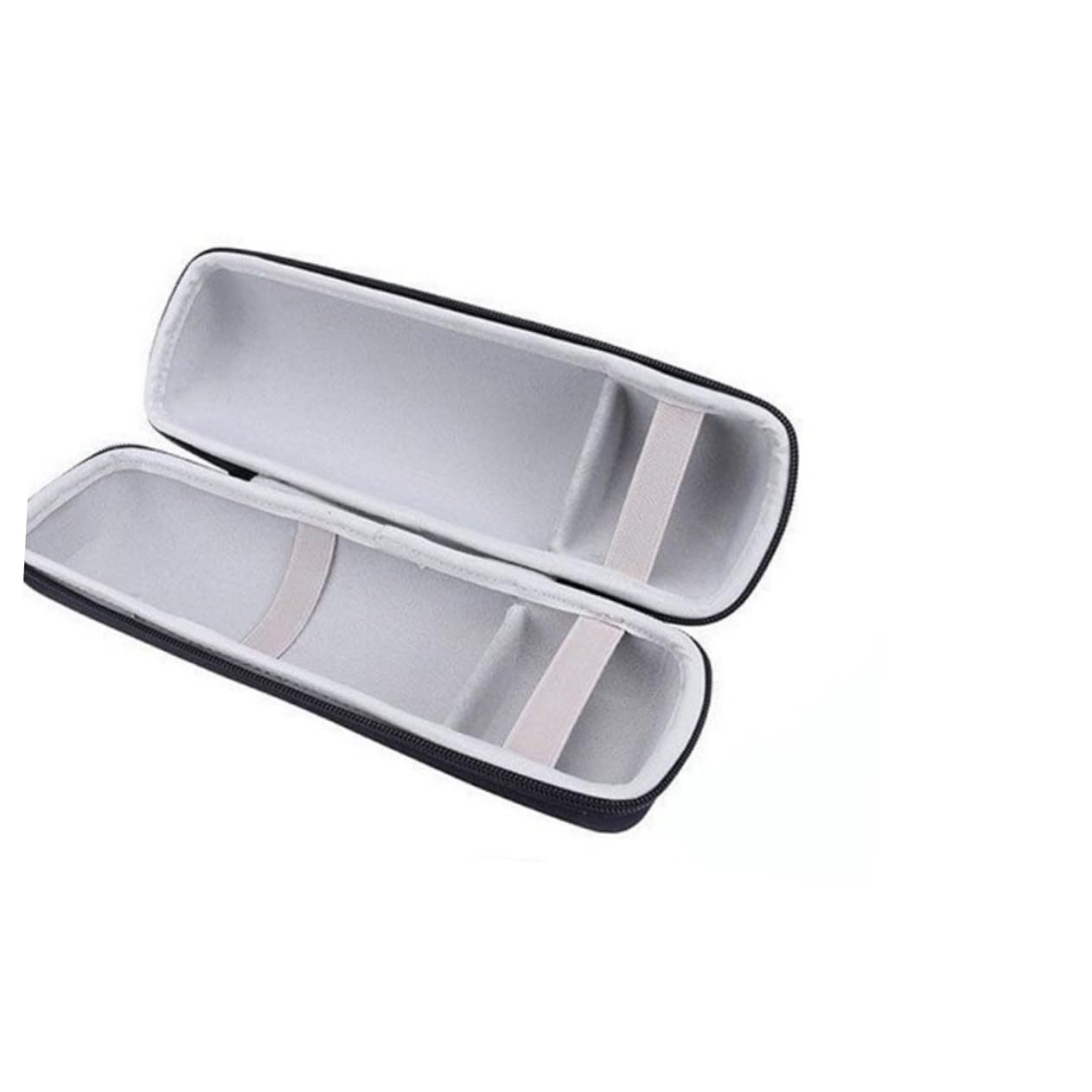 FOMIYES Travel Hard Case Protective Bag for Charge Speaker Dual Compartment Design Durable Material Carrying Strap for Organized Storage and Protection