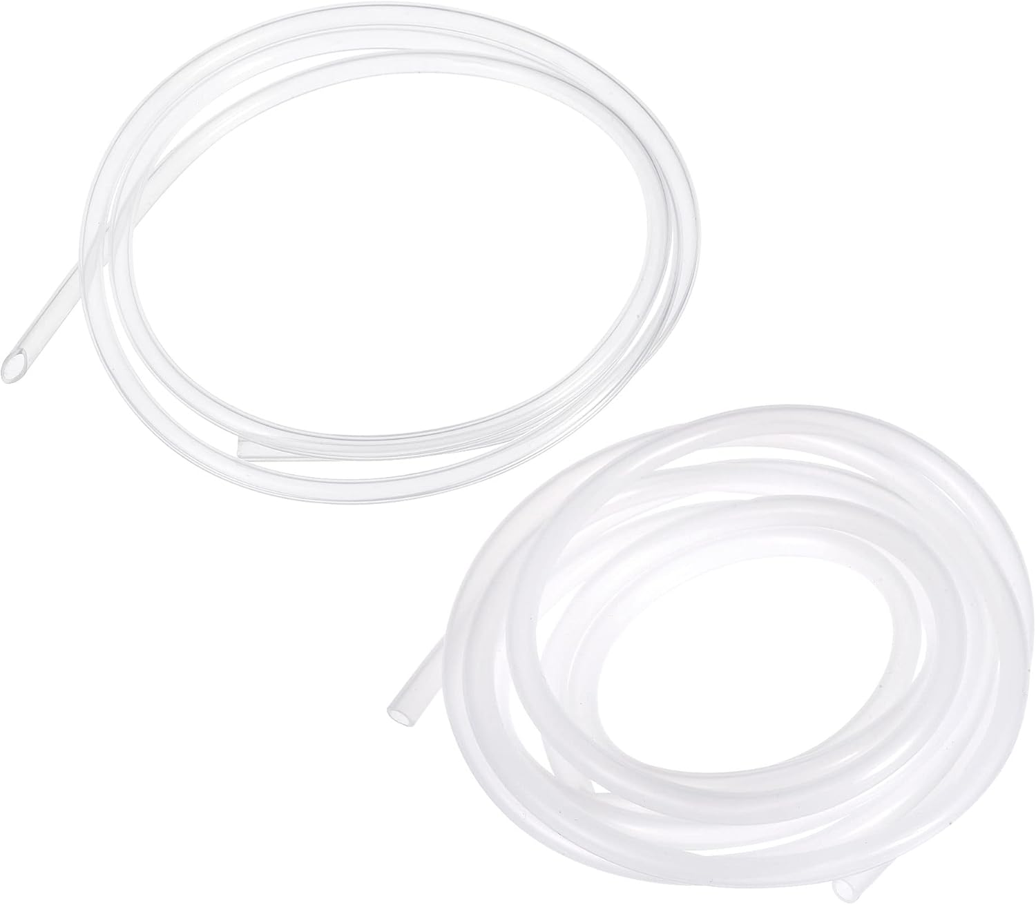 MECCANIXITY Silicone Tube Set, 3mm ID x 5mm OD, 4mm ID x 6mm OD, 3.28 Ft Flexible Silicone Rubber Tubing Water Air Hose Pipe for Pump Transfer
