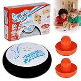 Air Hockey Hover Puck, Schwebendes Air Hockey Spiel Mit 2 Roten Air Hockeys Schiebern, Elektrisch Schwimmendes Hockey Für Familie, Kinder Und Erwachsene Geschenk, Fördert Hand-Auge-Koordination