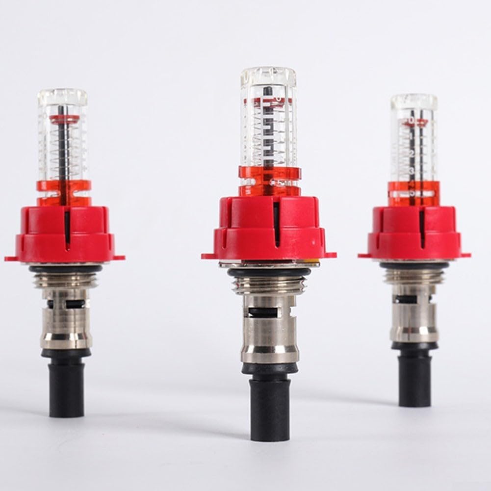 6 Pcs Débitmètre de Collecteur de Chauffage par le Sol, Régulateur de Surveillance de Débit Visuel pour Systèmes de Chauffage par le Sol (1/2)