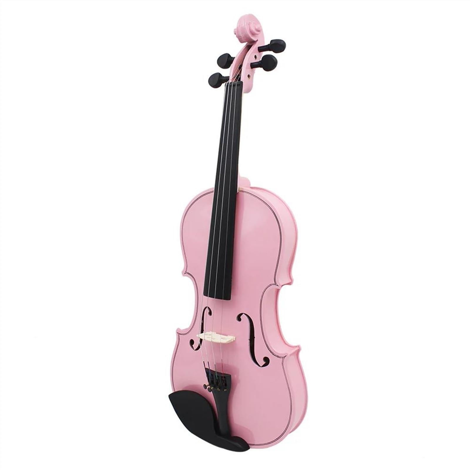 Violine 4/4 Bunte Violine Massivholz Violine Set Für Die Praxis(Pink Set)