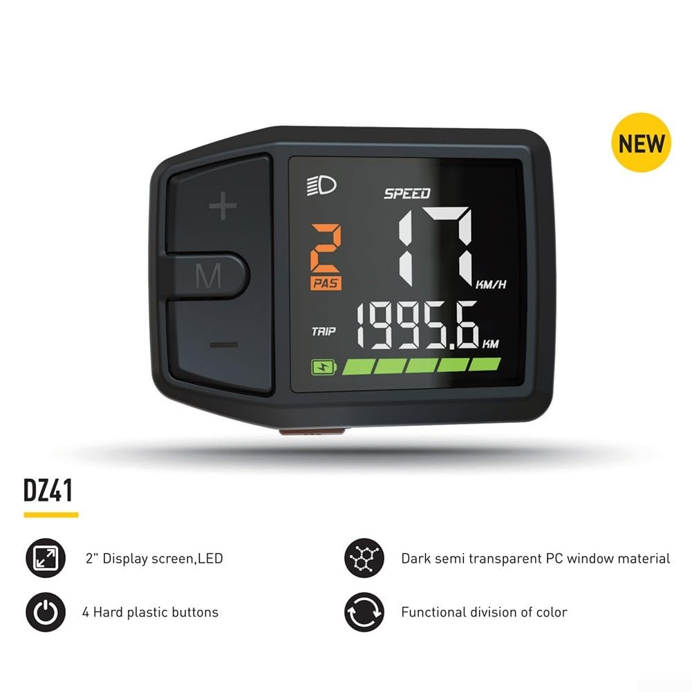 Pantalla LCD para bicicleta eléctrica, para Bafang-M500 M600 BBS01 02 HD Motor DZ4, pantalla de protocolo Ebike UART/CAN, ligera y compacta