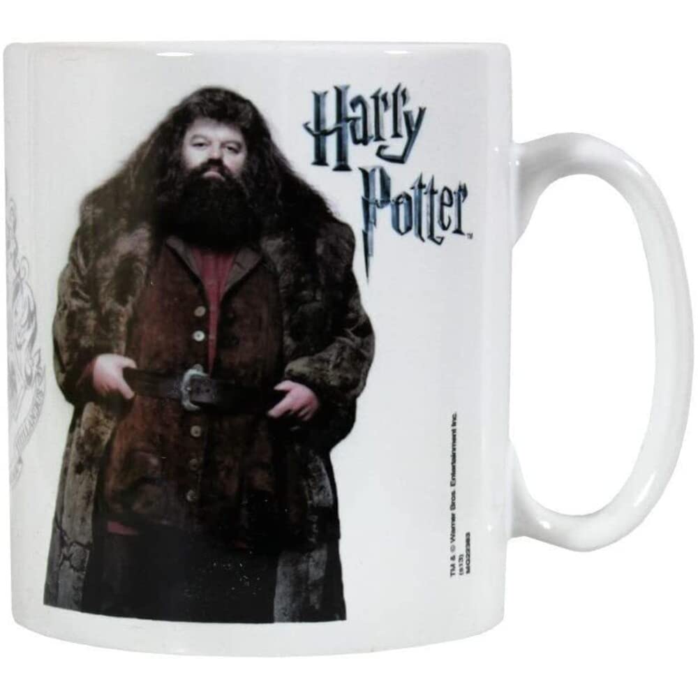 Pyramid International Harry Potter Ceramic Mug with Photograph of Rubeus Hagrid and Hogwarts Crest in Presentation Box - Official Merchandise