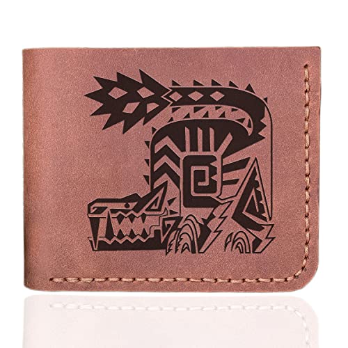 Odogaron MHW Wallet Mens, Christmas Gift for Him, MHW Personalized Mens Leather Wallet, Gamer Gift, Custom Leather Wallet Handmade Husband Gift Boyfriend Gift, Geek Gift s39
