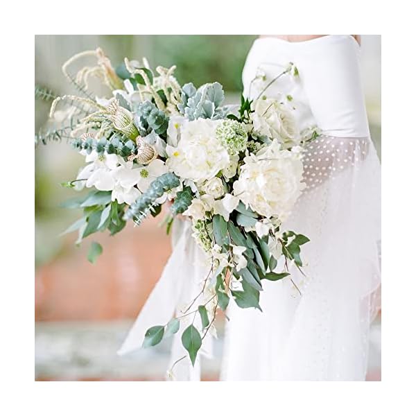 Doris Home Cinta de gasa con flecos hechos a mano, de 5 cm x 7 m, juego de 3 rollos de cintas para invitaciones de boda, ramos de regalo, envoltura de regalos - Imagen 7