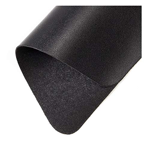 Tissu simili cuir d'ameublement noir 138 cm pour relooker vos meubles et vestes
