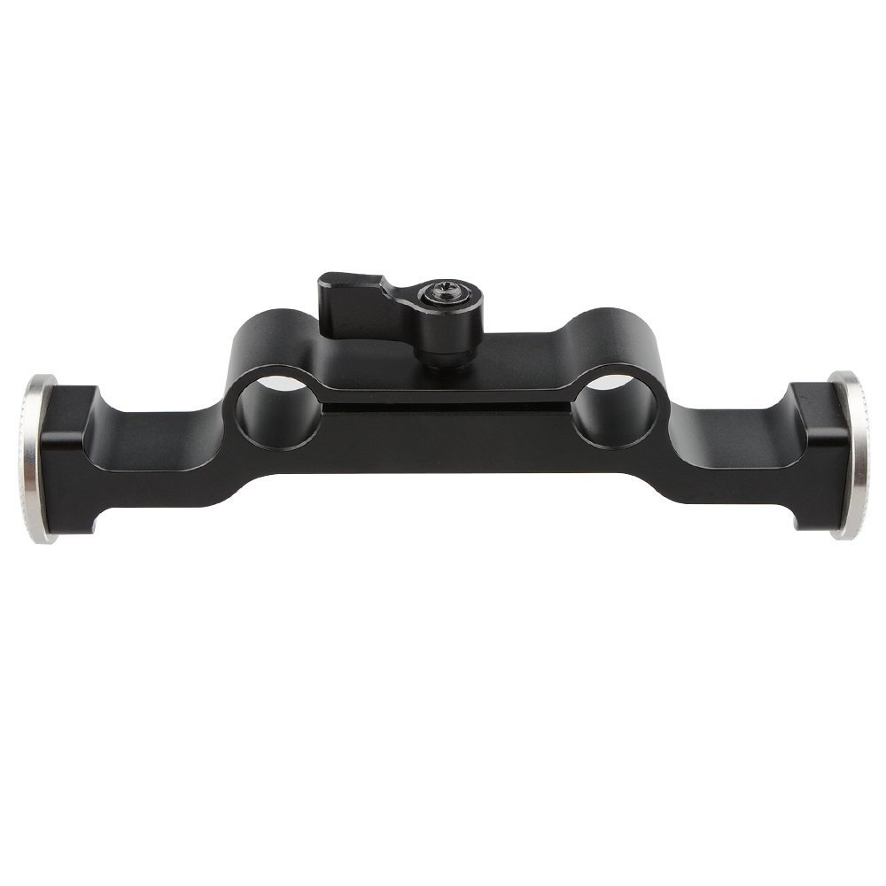 CAMVATE 15 Rod Clamp with Rosette Standard Accessory(M6,31.8mm) for Camera Rig Support Railblock Systems (Black) - 1466